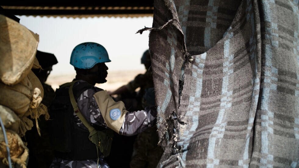 Soldiers from the UN peacekeeping force MINUSMA pictured in Menaka, Mali, on October 22, 2021. File photo / AFP
