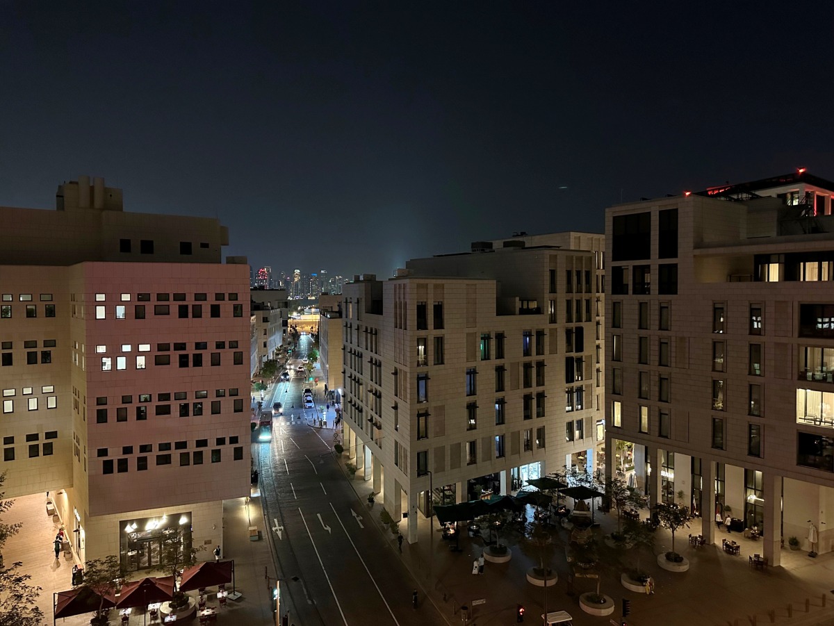 Al Kahraba street during marking of the Earth Hour.