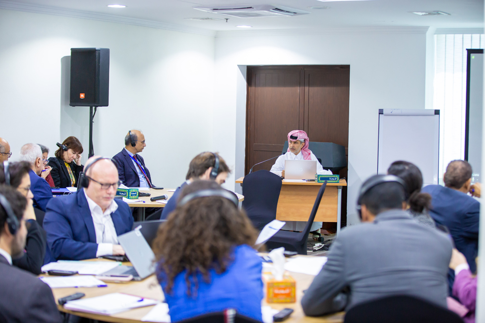 Mohammed Abdulaziz al Naimi addressing the workshop. 