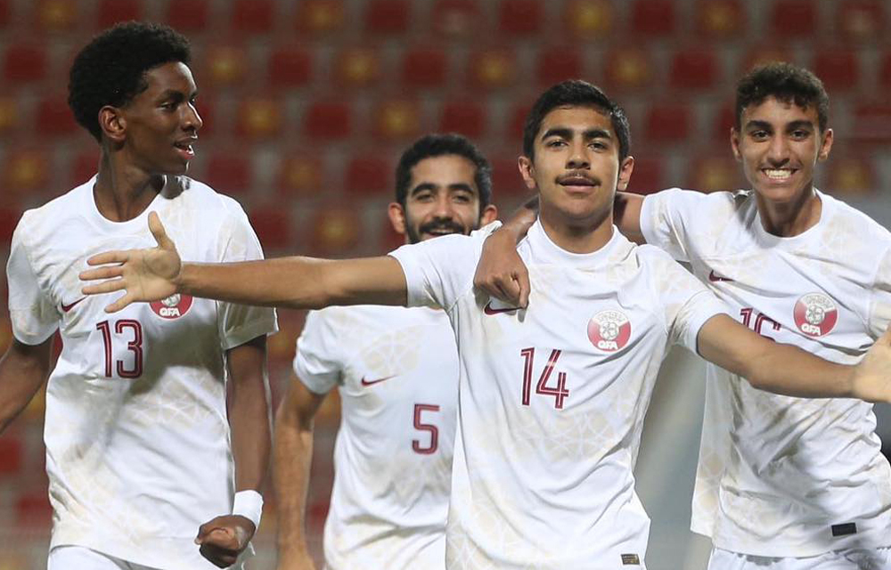 A file photo of Qatar U17 players.