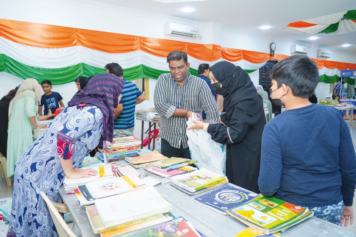 Parents and children at the event.