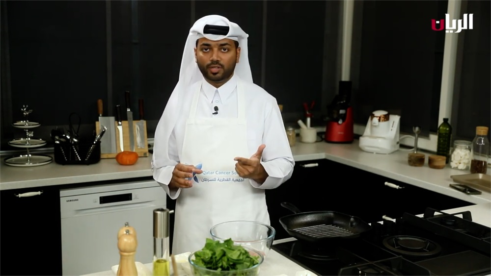 Chef Ahmed bin Yaqoub presenting the Awafi programmme.