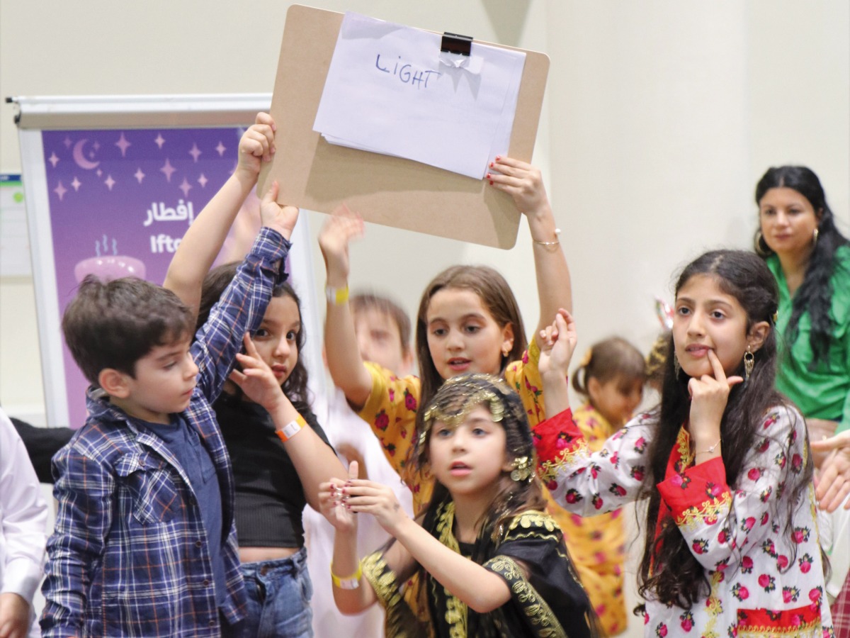 Children take part in a Garangao activity.