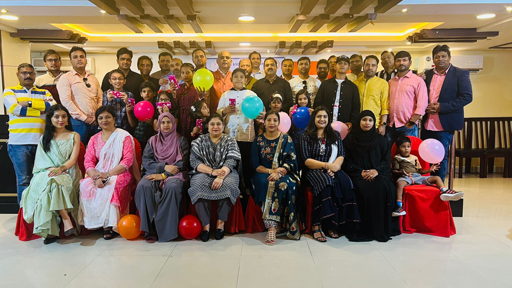 Members of Bihar Social Forum-Qatar and guests during an Eid Al Fitr event.