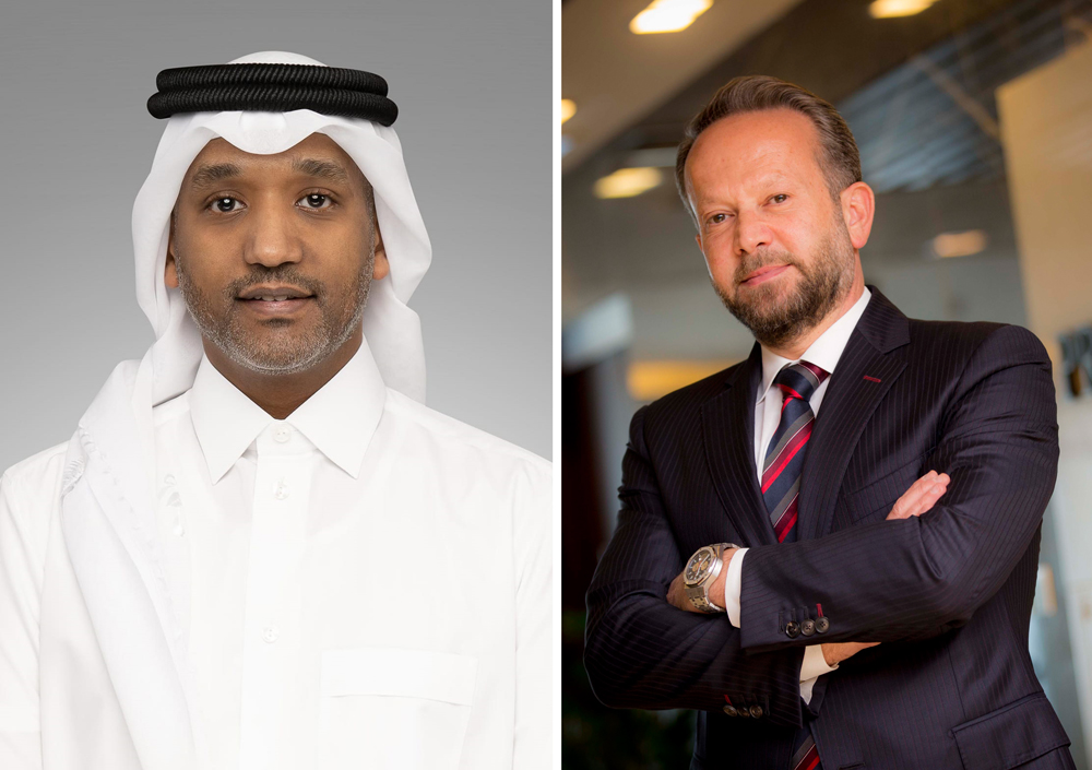 Dukhan Bank Acting Group Chief Executive Officer Ahmed Hashem (left) and Chaouki Daher, GM-Head of Private Banking