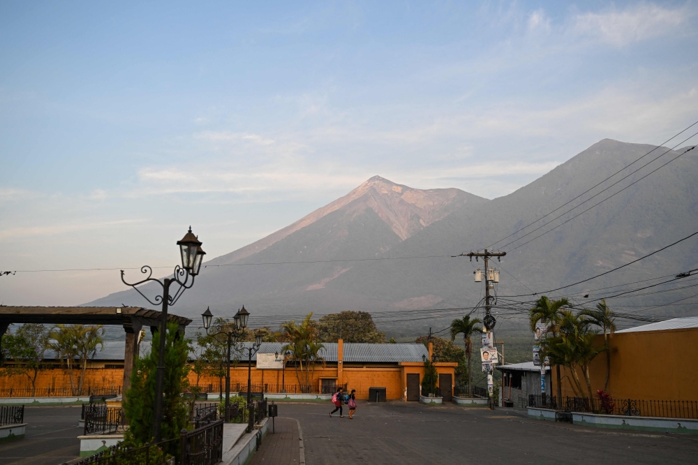 View of the Fuego Volcano, as seen from Alotenango, Guatemala, on May 5, 2023. (Photo by Johan ORDONEZ / AFP)

