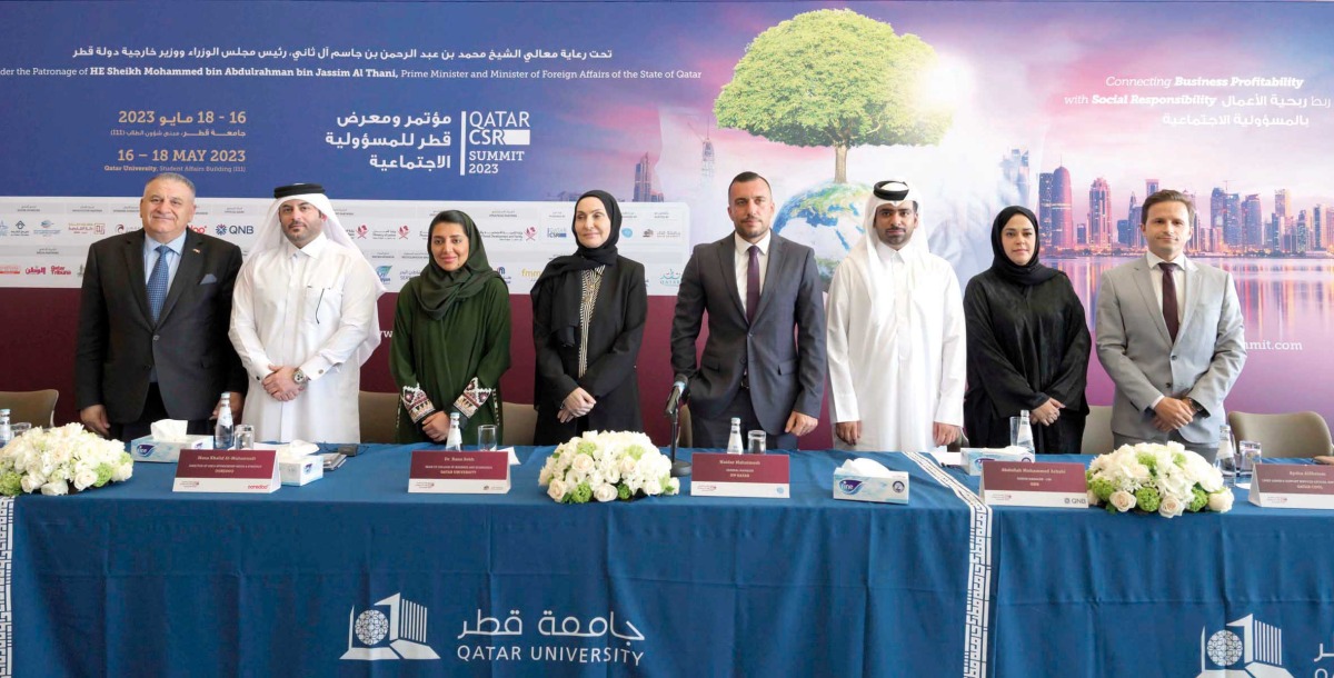 A group photo of representatives during the press conference.