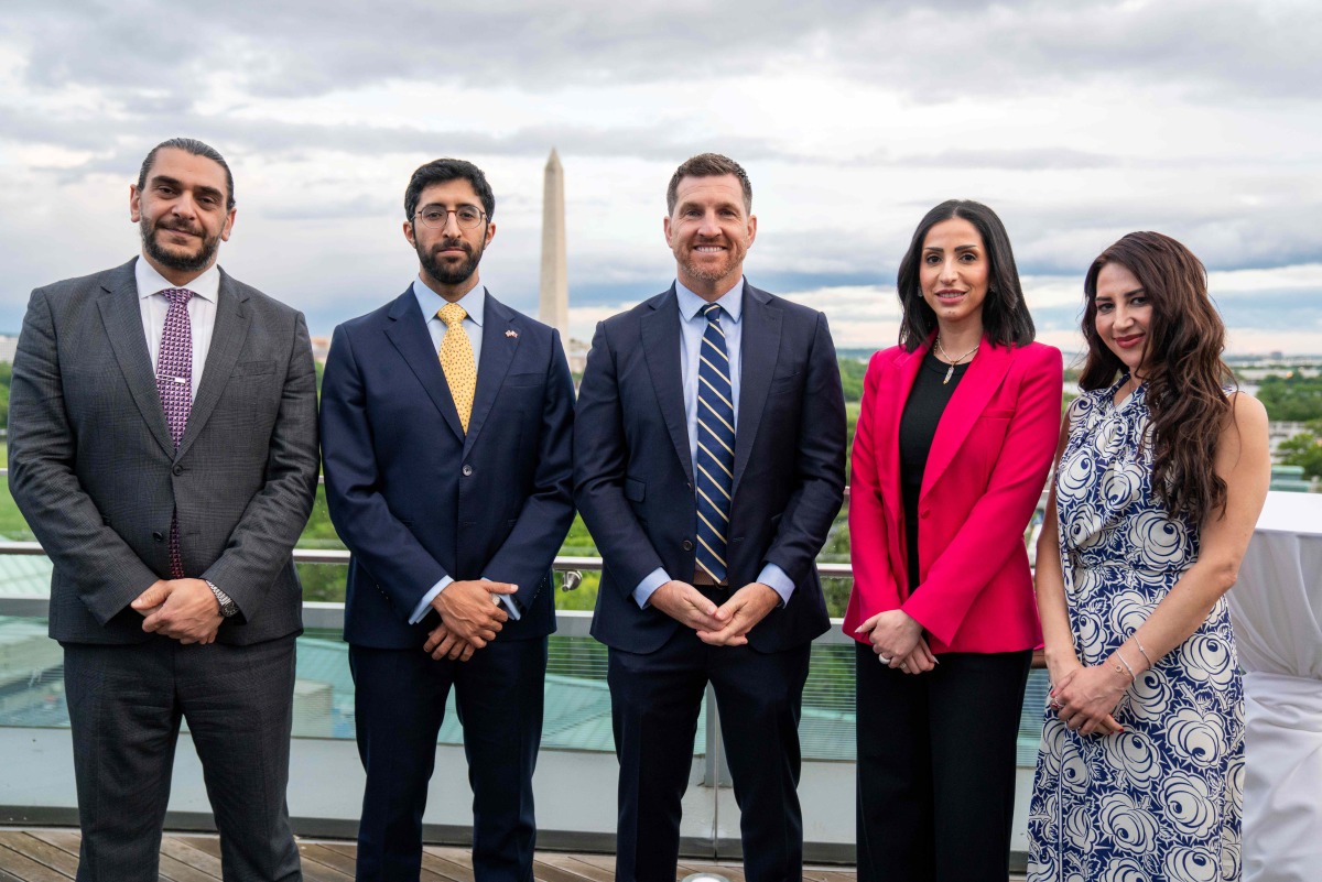 FROM left to right: Mohammed Barakat, Managing Director and Treasurer of the Board of Directors, USQBC; H E Saleh Majid Al Khulaifi, Deputy Undersecretary for Industry and Business Development, Ministry of Commerce and Industry of Qatar; Scott Taylor, President, USQBC; Sheikha Mayes bint Hamad Al Thani, Managing Director of USQBC, Doha Office; and Natalie Baker, Deputy Chief of Mission, US Embassy in Qatar.
