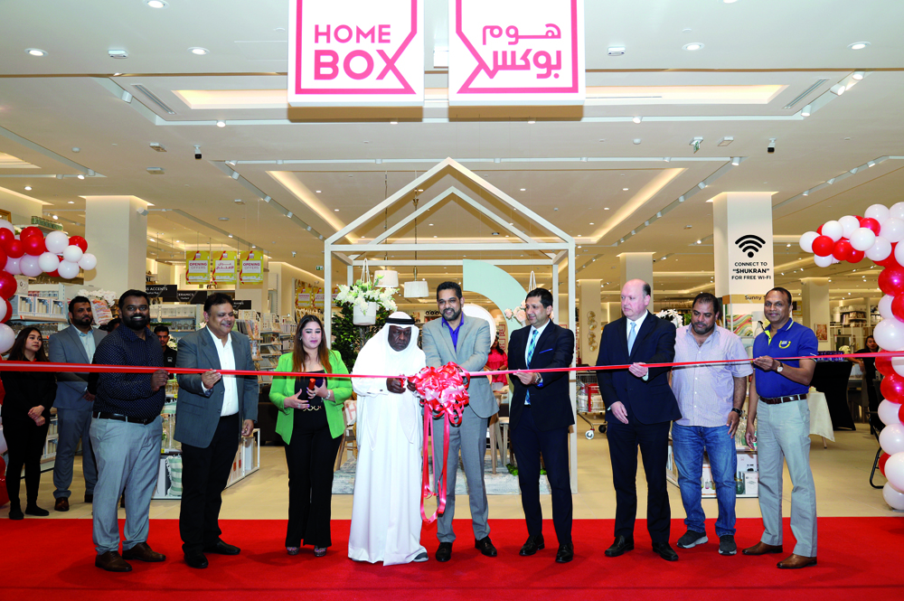 Officials attending the inauguration of Home Box branch at the Abu Sidra Mall. Pic: Salim Matramkot/The Peninsula