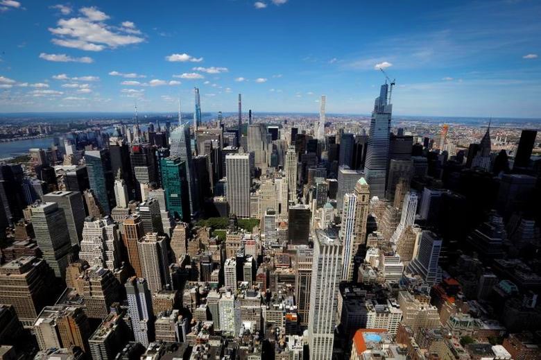 The north view of the Manhattan skyline is seen from the 86th floor observation deck of the Empire State Building in midtown Manhatta in New York City, New York, on June 24, 2020. Reuters/file photo