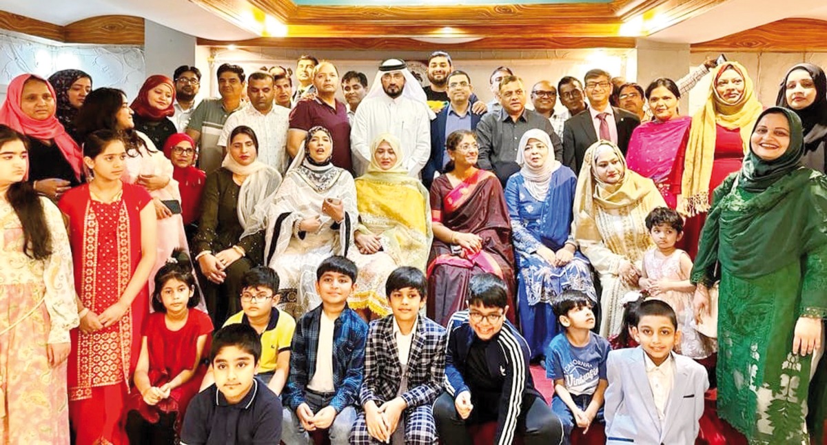 Officials and guests during the felicitation ceremony hosted by AMU Alumni Qatar.