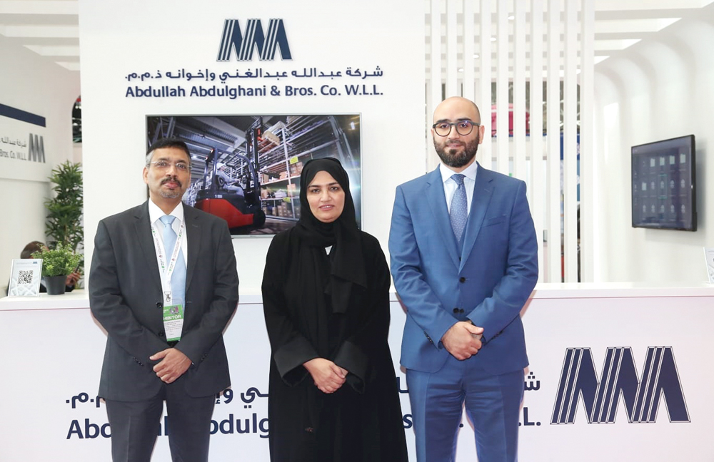 AAB officials during the Project Qatar Exhibition which was held recently at the Doha Exhibition and Convention Center (DECC).
