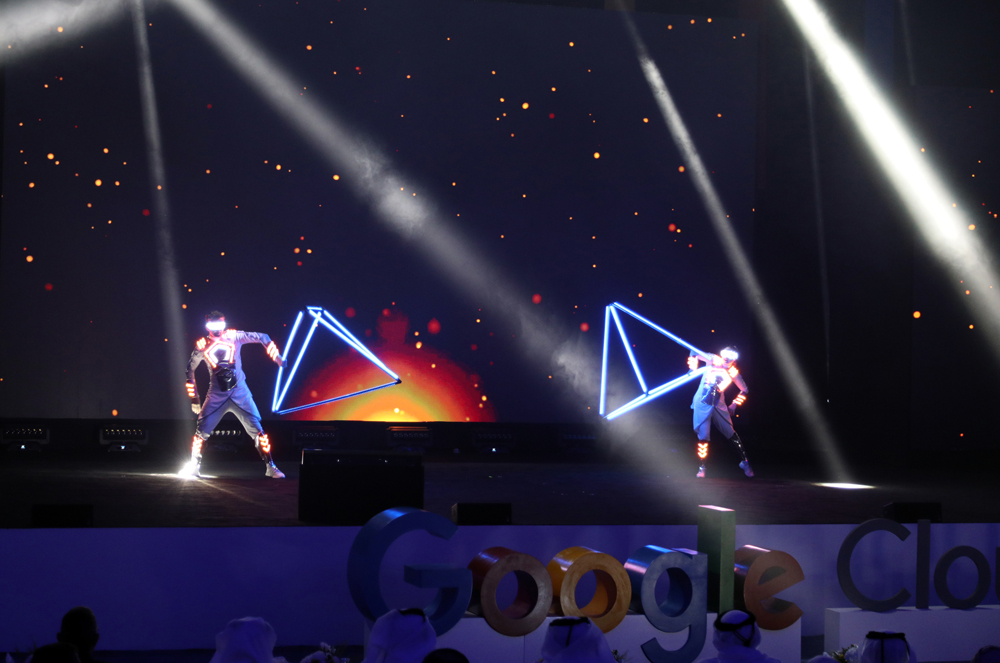 A file photo of performers during the launch ceremony of Google Cloud at the Qatar National Convention Center in May. Photo by Salim Matramkot | The Peninsula
