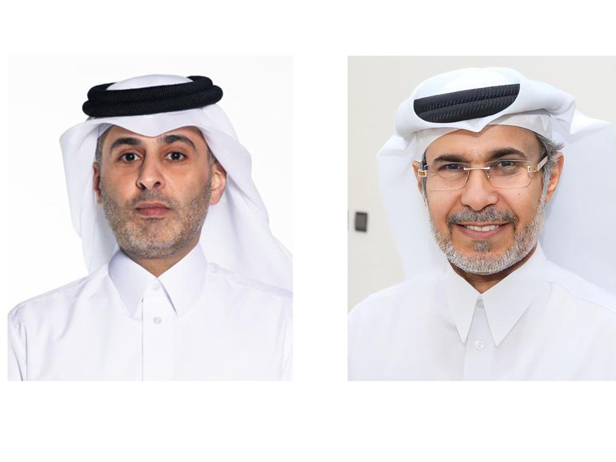 Al Rayyan President HE Sheikh Ali bin Saud bin Ahmed Al Thani (L) and former Vice President Ali Salem Afifa (R)