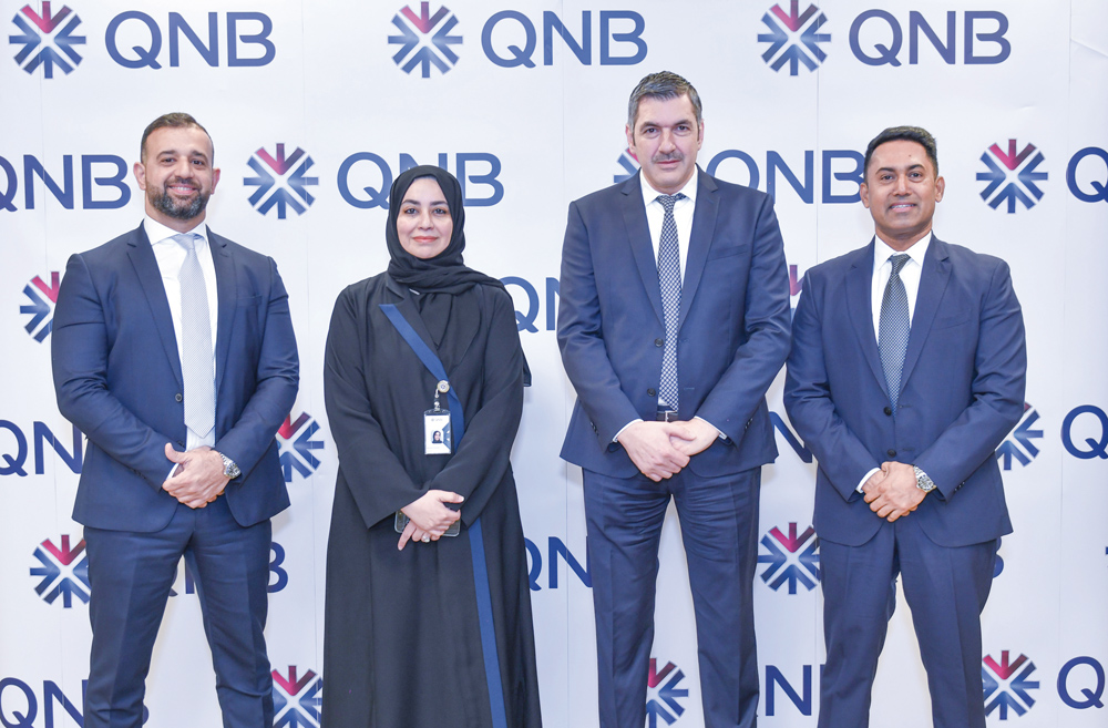 QNB, IBM and Mannai infoTech officials at the event.