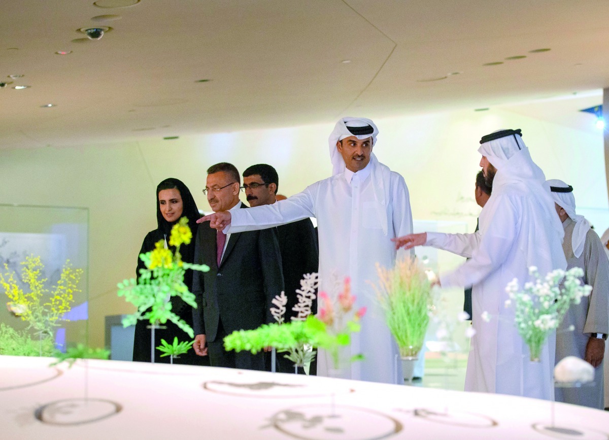 File photo: Amir HH Sheikh Tamim bin Hamad Al Thani inaugurates National Museum of Qatar. 27 March 2019.
