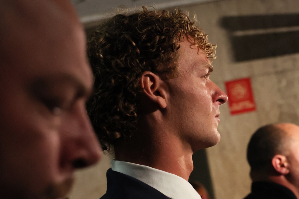 Daniel Penny leaves the courtroom after an arraignment hearing at NYS Supreme Court on June 28, 2023 in New York City. (Photo by Michael M. Santiago / GETTY IMAGES NORTH AMERICA / Getty Images via AFP)
