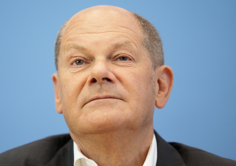 File photo: German Chancellor Olaf Scholz attends a summer news conference in Berlin, Germany August 11, 2022. REUTERS/Lisi Niesner

