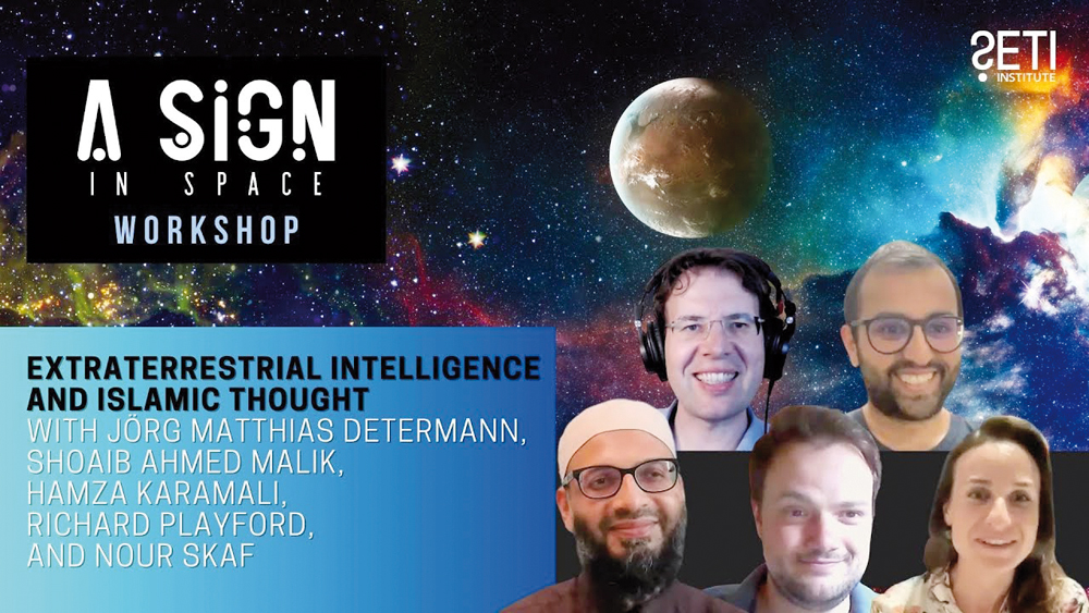 Jörg Matthias Determann also facilitated a workshop on the  theme Extraterrestrial Intelligence and Islamic Thought related to the project. 
