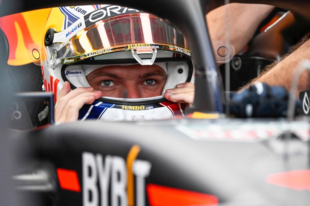 Red Bull Racing's Dutch driver Max Verstappen looks on prior to the start of the first practice session at The Circuit Zandvoort, ahead of the Dutch Formula One Grand Prix, in Zandvoort on August 25, 2023. Photo by JOHN THYS / AFP