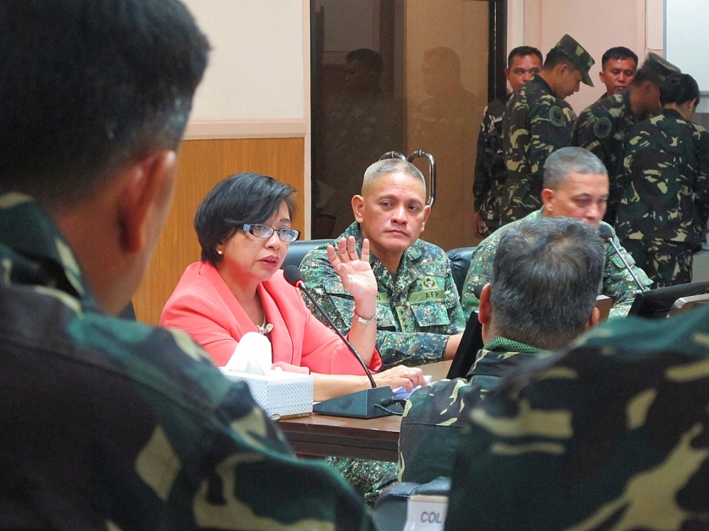 An undated handout photo of Ramon Magsaysay Awardee Miriam Coronel-Ferrer, Women in Peace-Building Pioneer from Philippines (L). (Photo by Handout / Ramon Magsaysay Award Foundation / AFP)