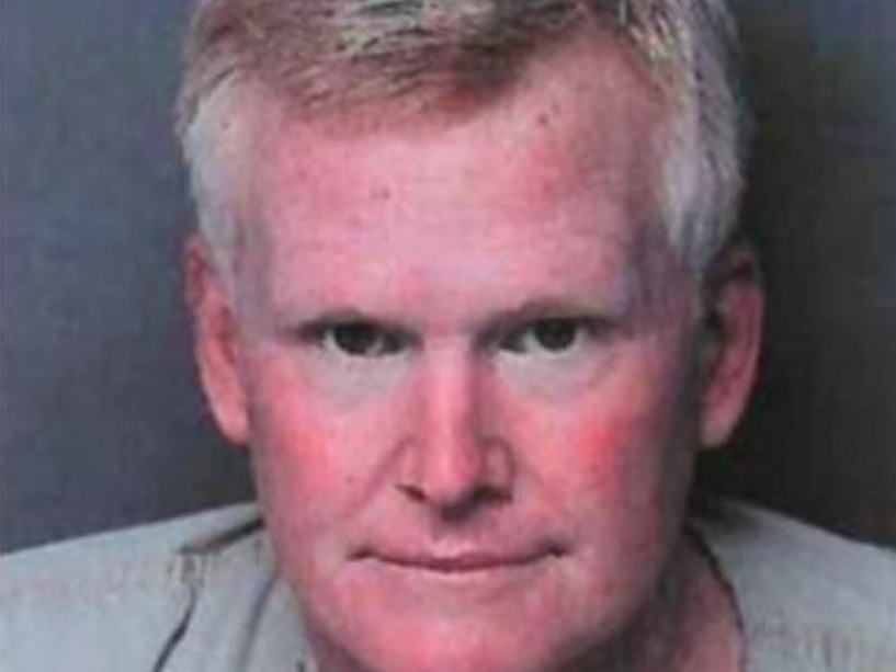 This undated file photo taken in 2021 released by the Hampton County Detention Center in South Carolina shows US lawyer Alex Murdaugh. (Photo by Handout / Hampton County Detention Center / AFP)
