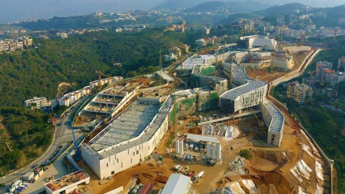 File: An aerial view of the new US embassy complex in Beirut under construction. (Image: US embassy in Beirut via X (Twitter)