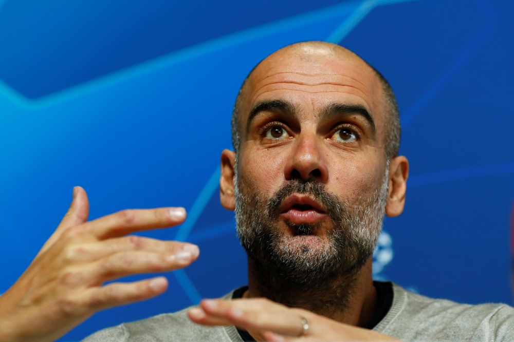 Guardiola. Reuters file photo.