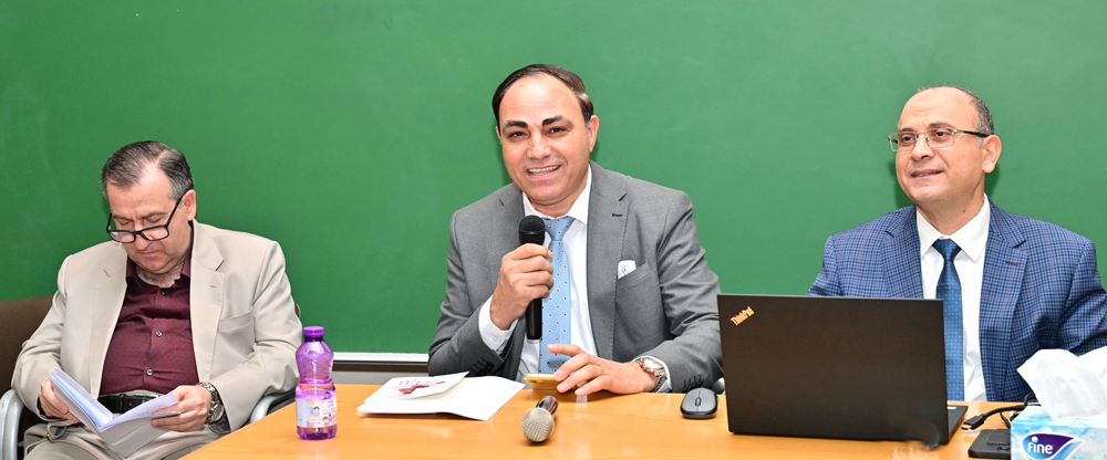 QU professors from the Arabic Department recite poetry during the forum.