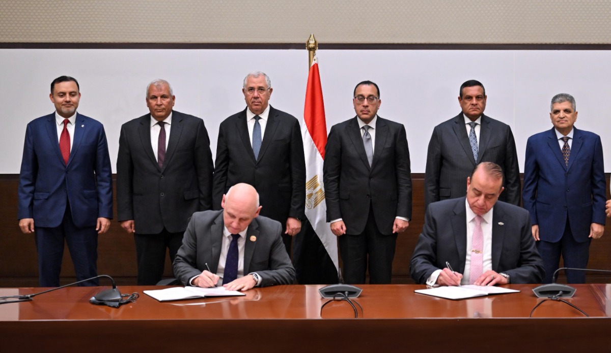 Officials during the signing of memorandum of cooperation in Egypt.