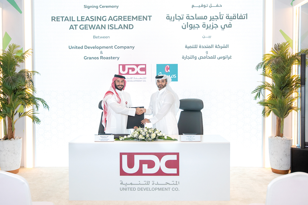 UDC and Granos Roastery officials during the agreement signing.