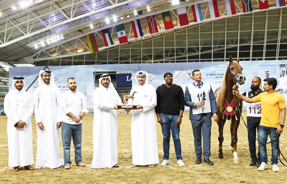 Hader Al Shaqab, owned by Ebrahim Yusuf Al Romaihi, emerged as the gold winner of the Senior Stallions Championship.