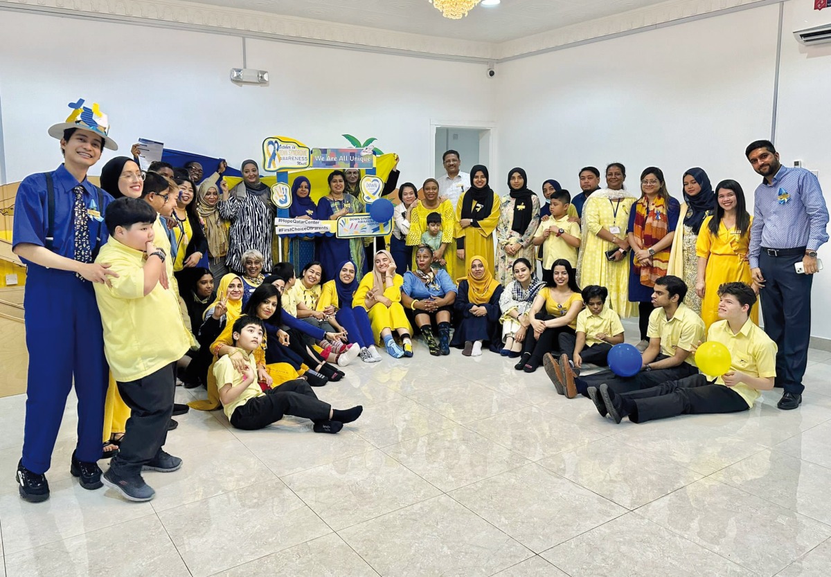 HOPE Qatar staff, students and parents during the event.