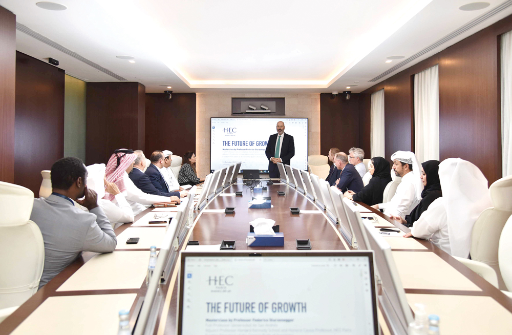 Participants attending 'The Future of Growth' masterclass organised by QNB.
