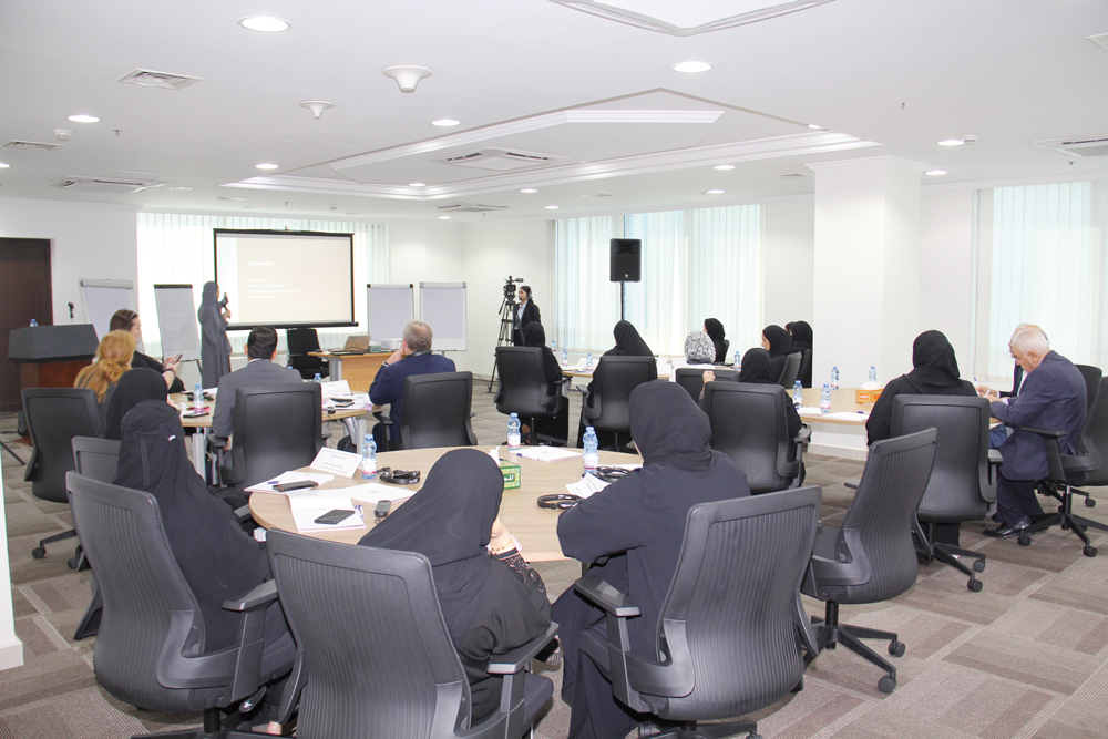 Participants attending a lecture during the workshop organised by Planning and Statistics Authority in cooperation with UK Statistics Authority.