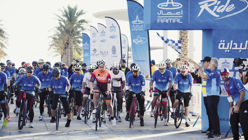 An official flags off the Aamal Ride.