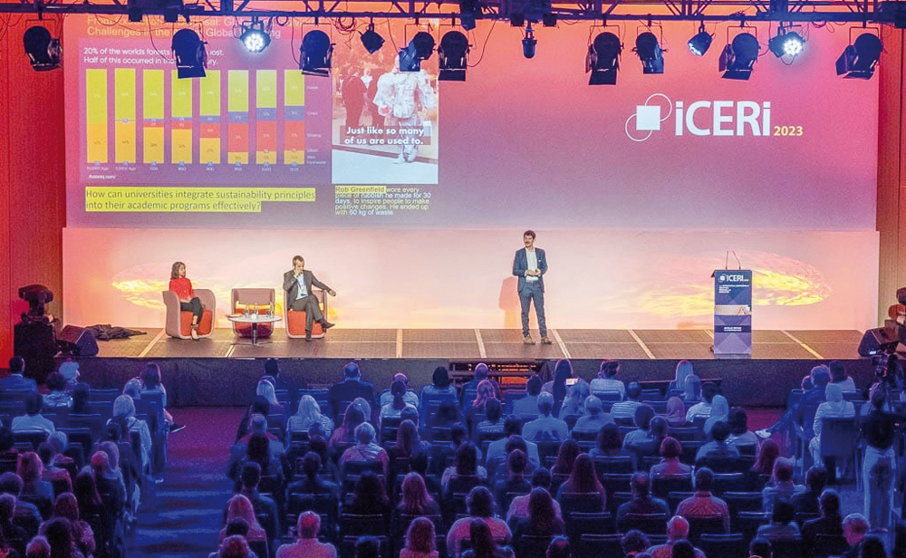 Panellists and audience at a session during the conference. 