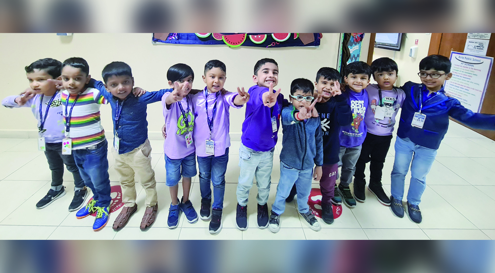 BPS kindergarten section students during the event.