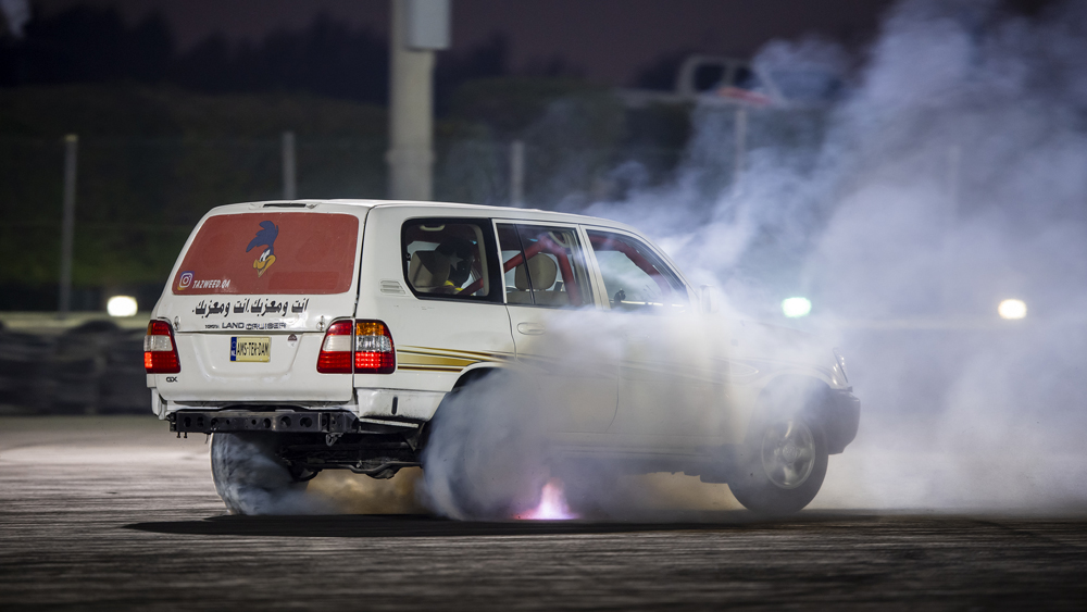 A contestant in action during the second round.