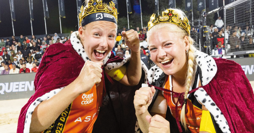 Queens of the Court, Katja Stam and Raisa Schoon.