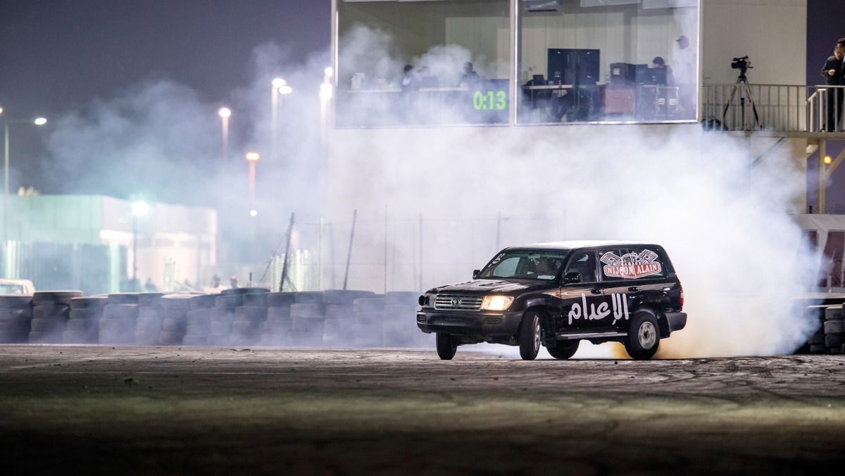 Action during the third round of 4X4 Freestyle Drifting Championship.