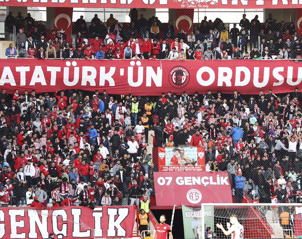 Antalyaspor fans at yesterday's match. 