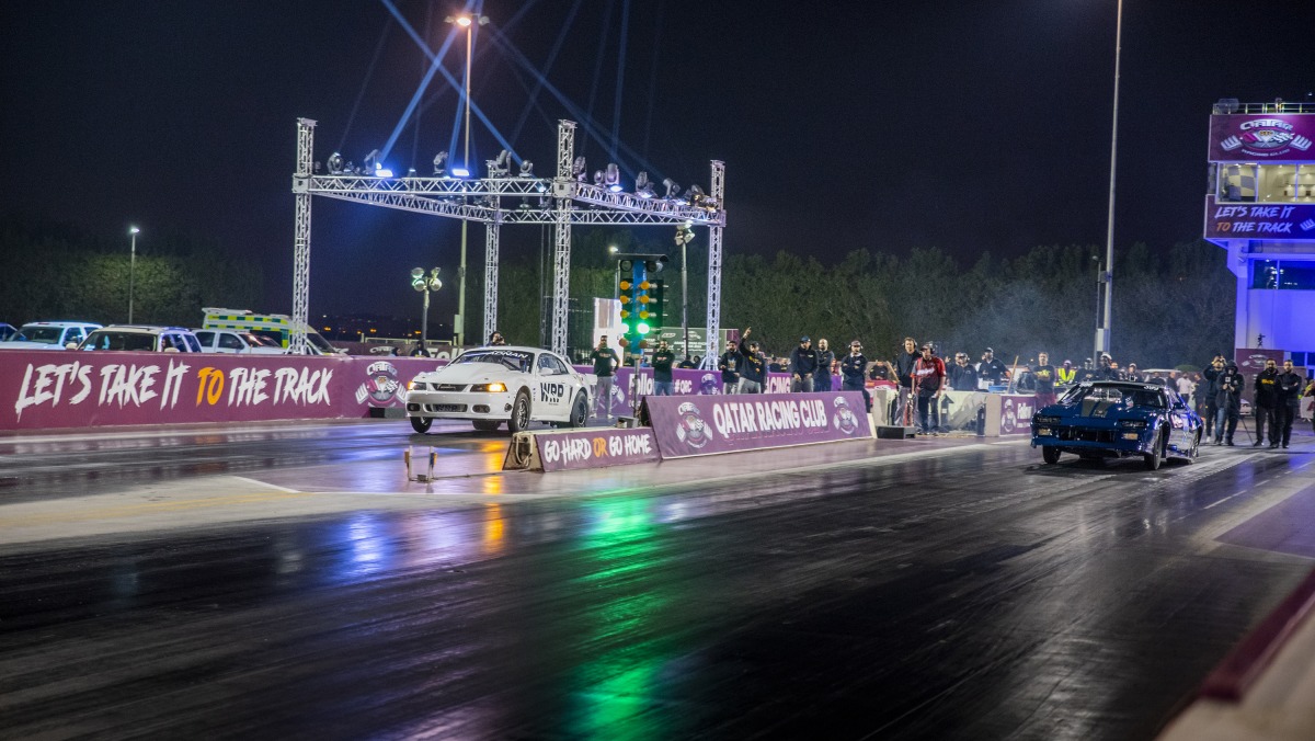 Action from the previous round of the Arabian Drag Racing League.