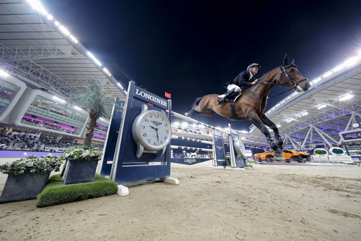 Germany's Ehning Marcus guides Stargold Doha during the CHI Al Shaqab 2022, in this file photo.
