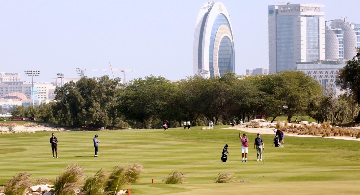 A general view during the first round at Doha Golf Club yesterday.