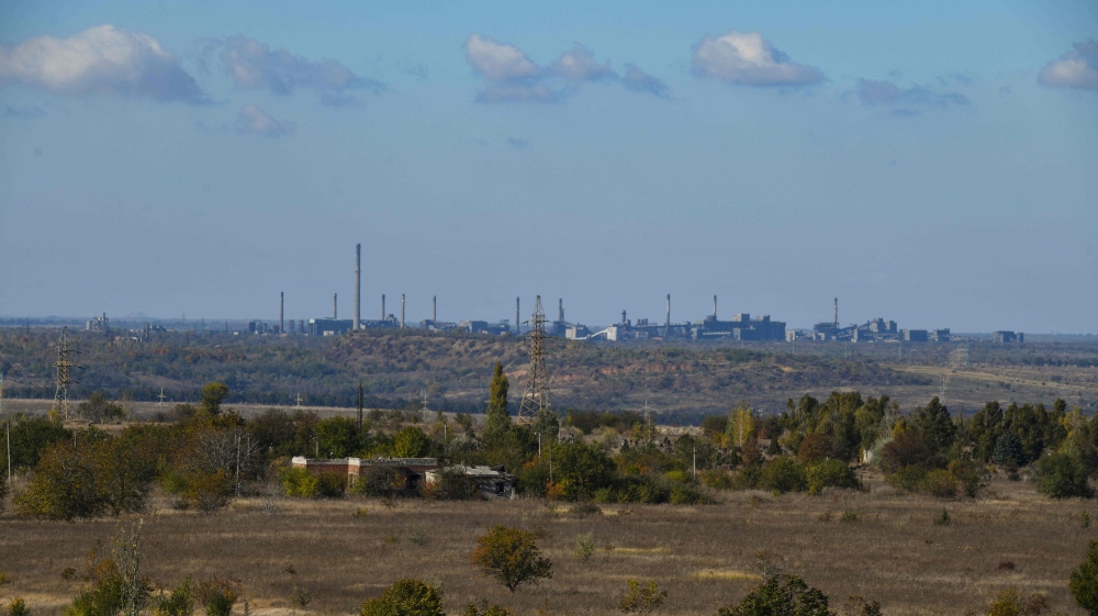 (Files) A view of the frontline town of Avdiivka on October 18, 2023. (Photo by STRINGER / AFP)