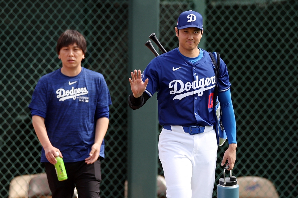 Shohei Ohtani #17 of the Los Angeles Dodgers prepares for a game against the Chicago White Sox at Camelback Ranch on February 27, 2024 in Glendale, Arizona. (Photo by Christian Petersen / GETTY IMAGES NORTH AMERICA / Getty Images via AFP)