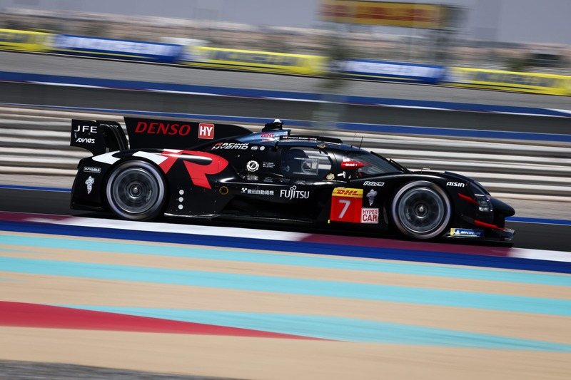 Toyota Gazoo Racing debuted their striking new black livery at the Prologue at Lusail International Circuit. PIC: Toyota Gazoo Racing