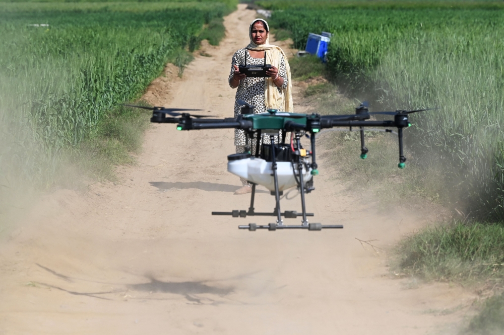 Sharmila Yadav, certified remote pilot trained under the government-backed 