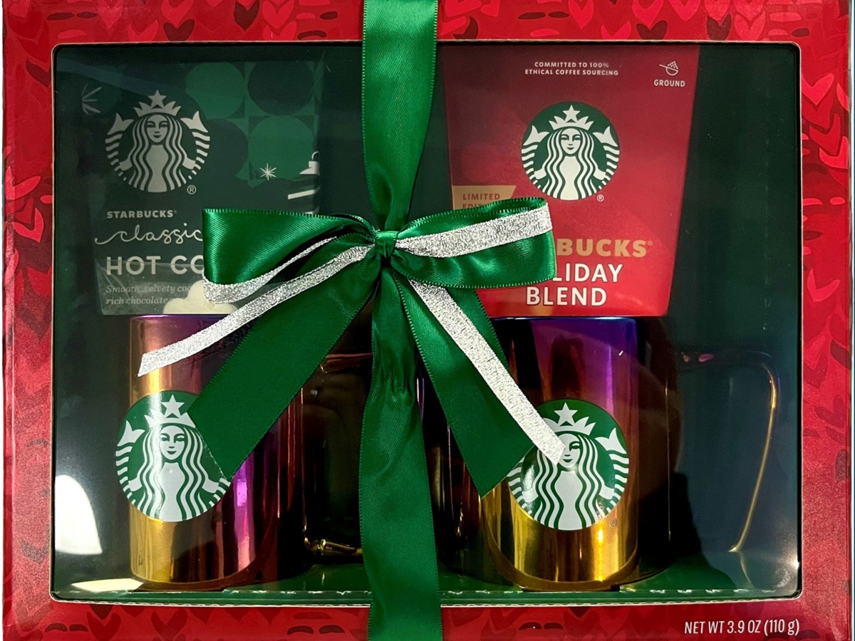 Starbucks Holiday Gift Set with 2 Mugs. Pic shared by Nestle  